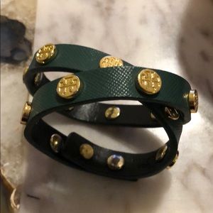 Gently used Tory Burch Wrap Bracelet Green